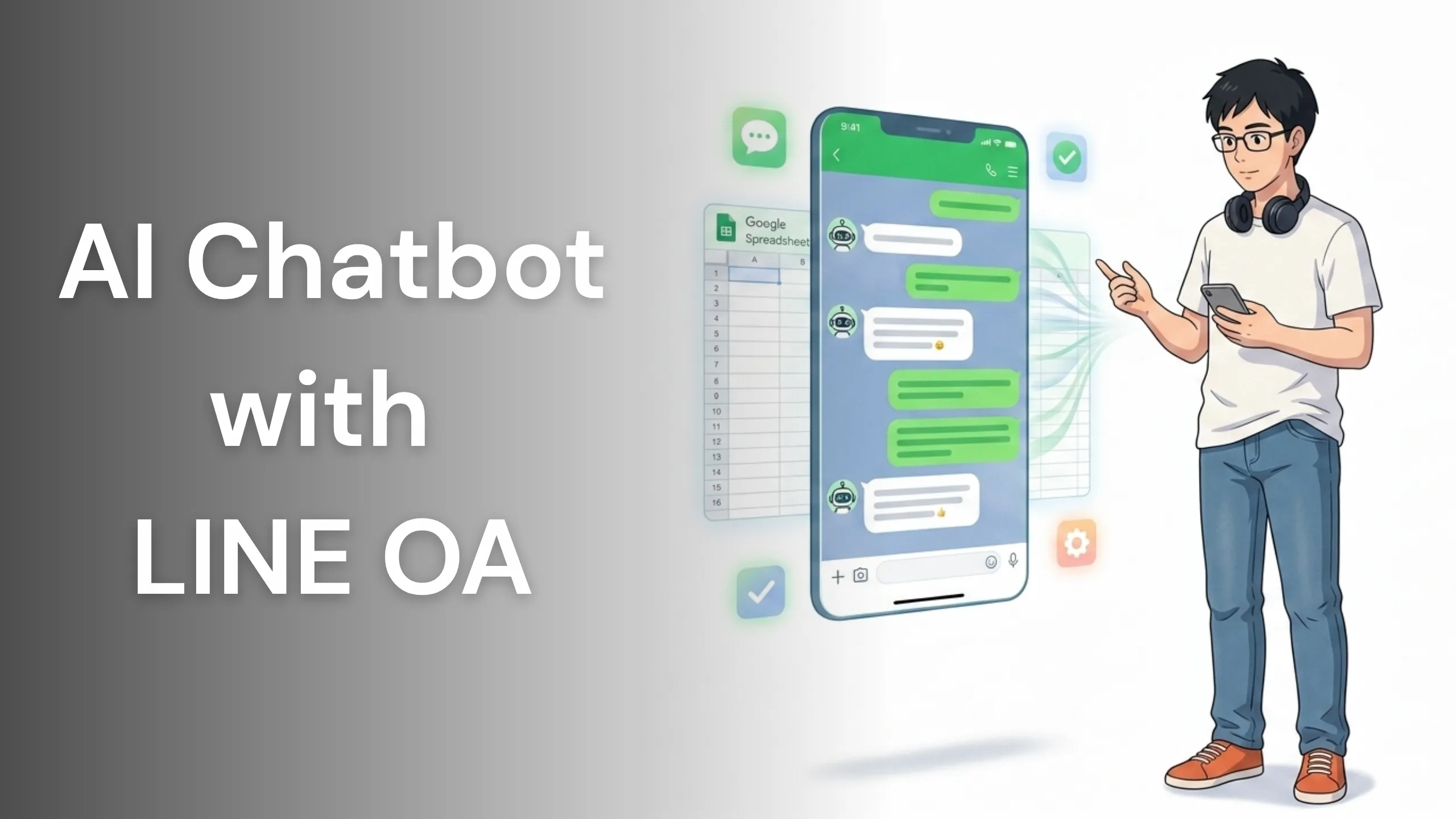 ภาพประกอบ AI Chatbot ตอบลูกค้าอัตโนมัติบน LINE OA